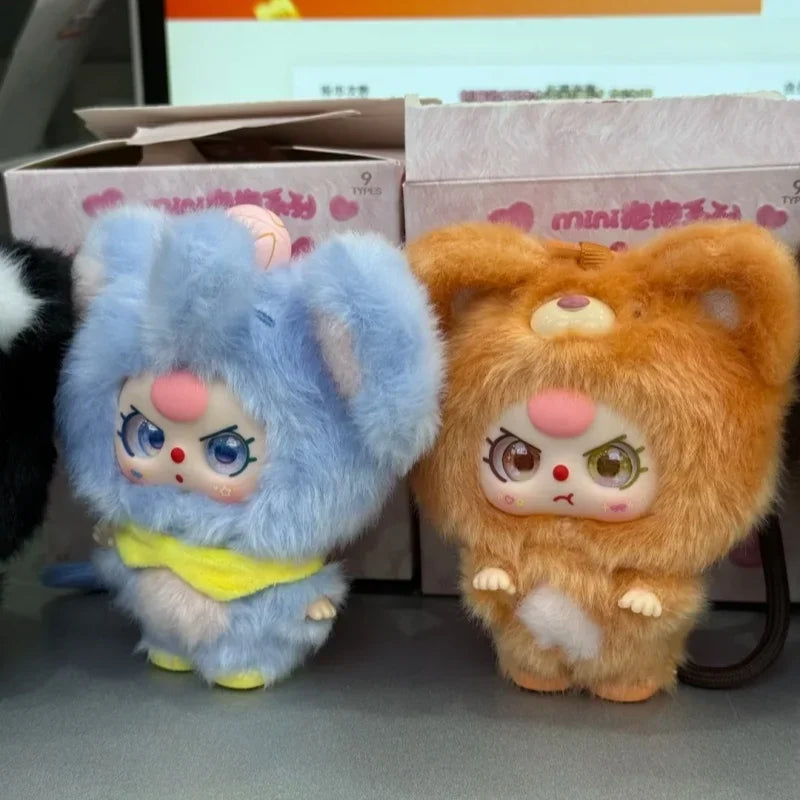 New Genuine Baby Three Mini Hug Series Blind Box Kawaii Mini Vinyl Plush Doll Backpack Pendant Ornament Trendy Toy Surprise Gift