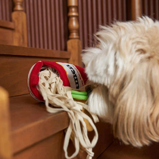 Dog Puzzle Toy Noodle Shape Leaking Food Toy Dog Nosework Training Toy Interactive Enrichment Toy for Small Medium Dogs
