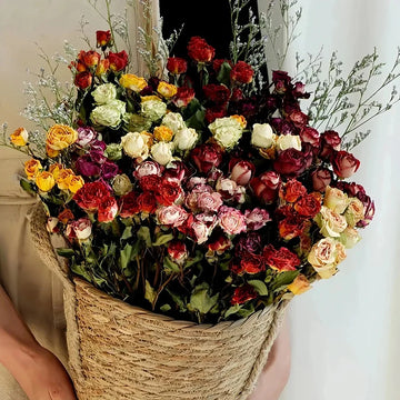 a lot Small Rose, Decorative Natural Dried Flowers, Bouquet For Wedding,Party Decoration,DIY Craft,Home Decor,Flowers For Crafts