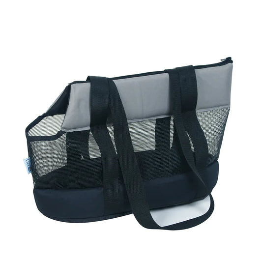 Spring and summer out portable shoulder pet bag handbag foldable mesh dog bag cat bag