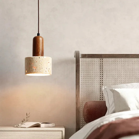 Modern Japanese Stone Pendant Lamp Bedroom Bedside Led Bathroom Dining Room Kitchen Hanging Bar Island Counter Lighting Lights