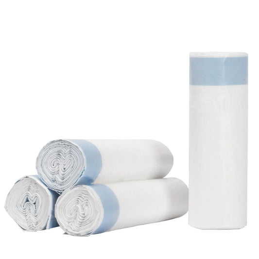 4 Rolls 60 Count 17x19inch  DOEL Self-Cleaning Cat Litter Box Trash Bags Drawstring Design Waste Bags Cat Litter Box Liners