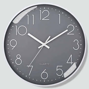 8 Inch Quartz Wall Clock Simple Mute Clock Hole-free Cubic Digital Wall Clock Home Decoration Living Room Bedroom Decoration