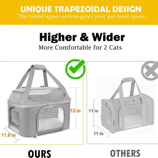 2025 New Cat Bag Portable Large Cat Backpack Detachable Breathable Foldable Large Capacity Cat Pet Backpack