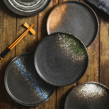 Ceramic Western Food Plate for Sushi, Breakfast Dim Sum Plate, Creative Pizza Plate, Steak Household, Italian and Japanese, New