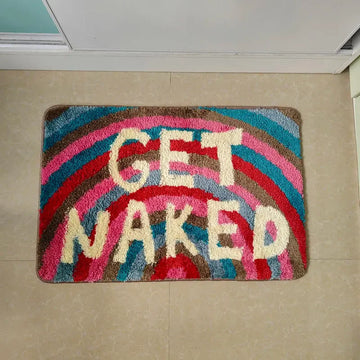 VIKAMA Faux Cashmere Get Naked Carpet Is Soft And Comfortable. It Is a Home Decoration Beside The Bathtub In The Entrance Foyer