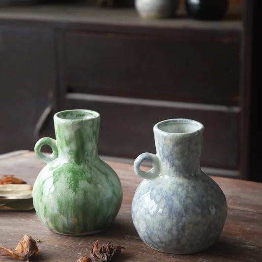 Vintage Ceramic Vases for Hydroponic Creative Small Flower Arrangements Living Room Dining Tables Home Decor Ornaments